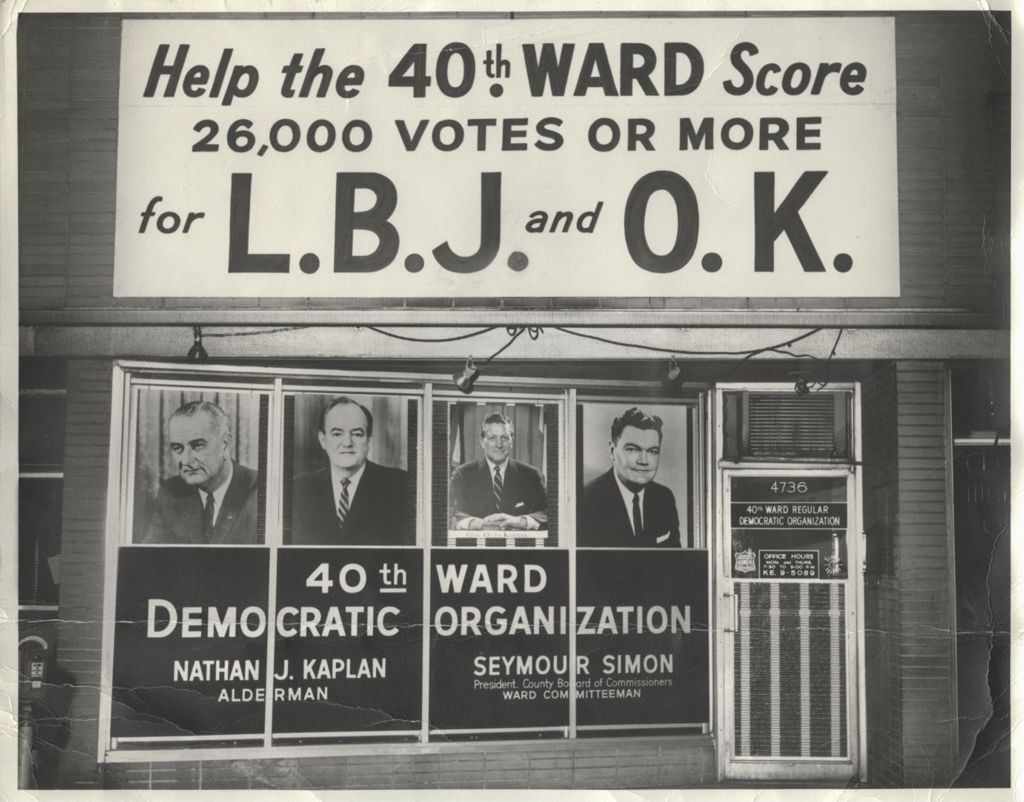 Miniature of 40th Ward Democratic Organization headquarters