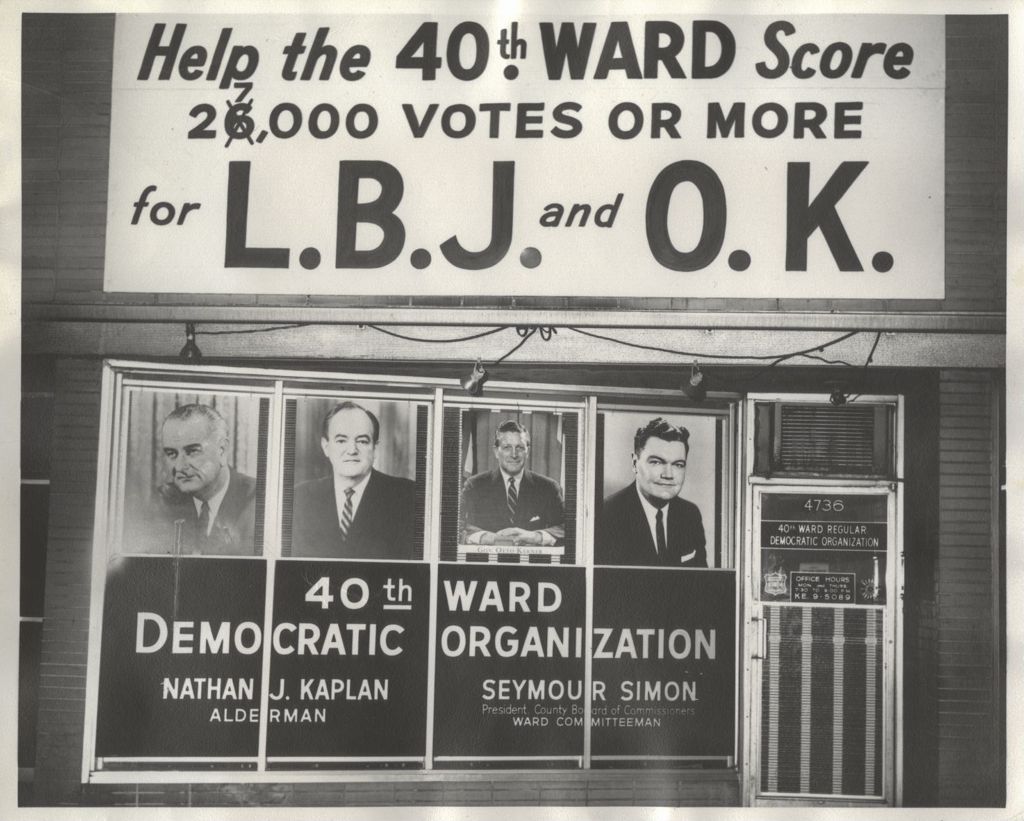 Miniature of 40th Ward Democratic Organization headquarters