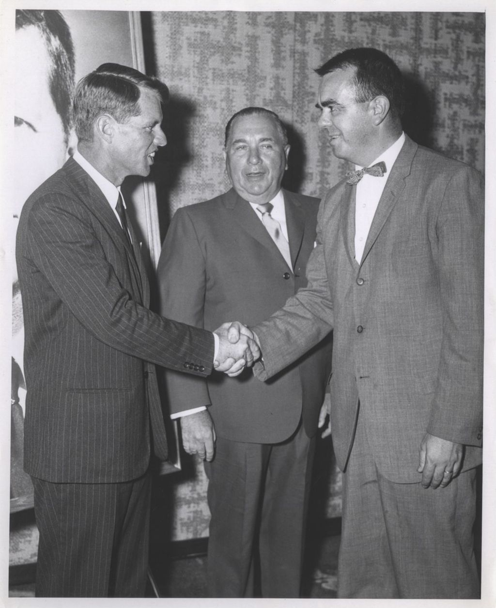 Robert F. Kennedy and Richard J. Daley at an exhibition
