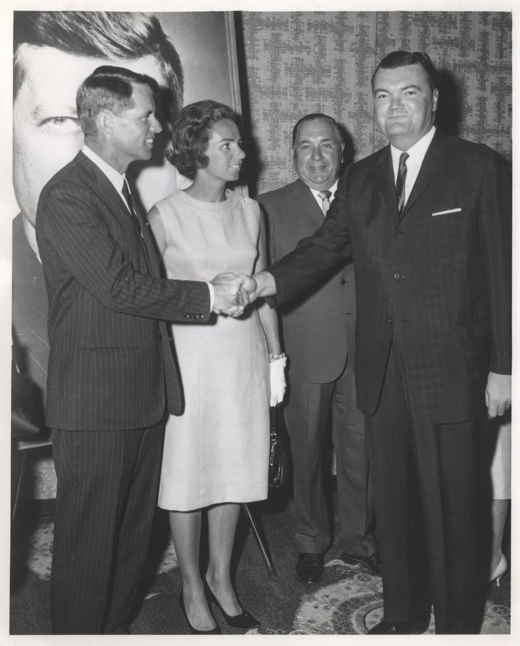 Robert F. Kennedy and Dan Ward at an exhibition