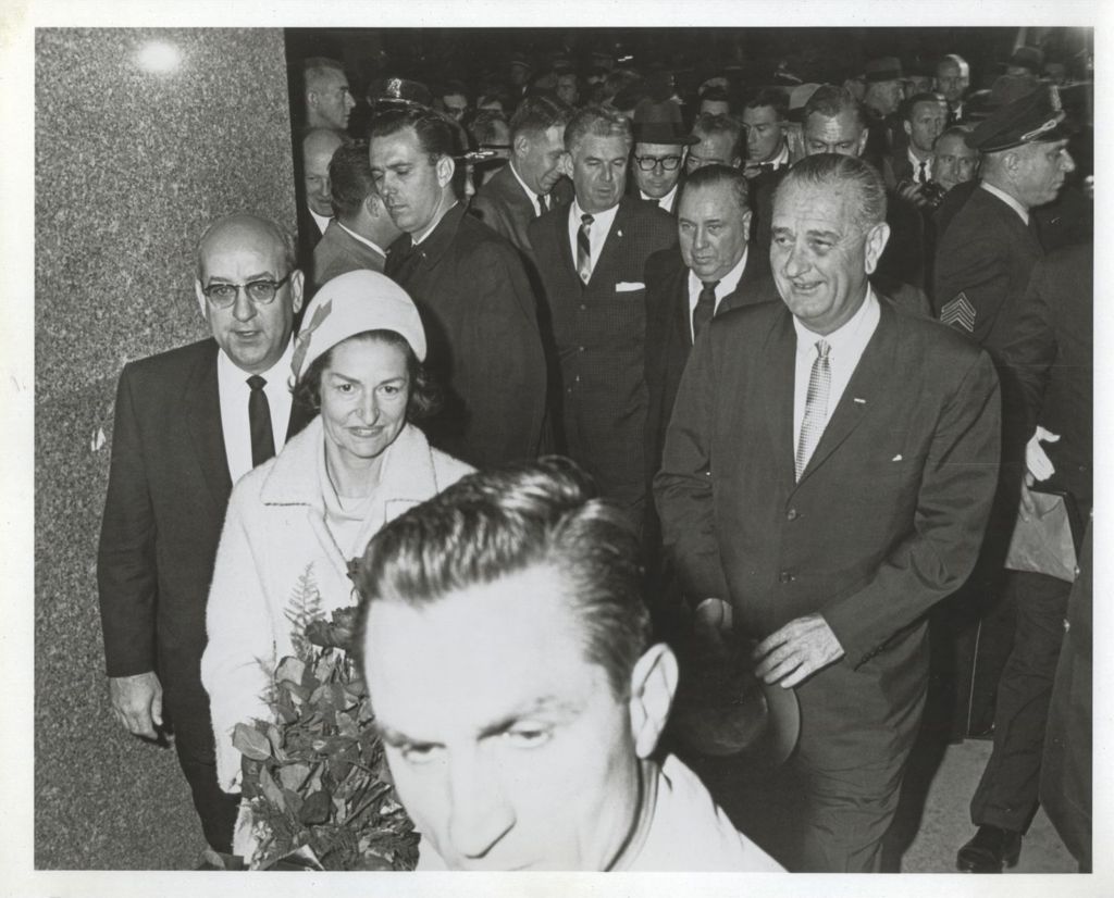 Lady Bird and Lyndon B. Johnson with Richard J. Daley