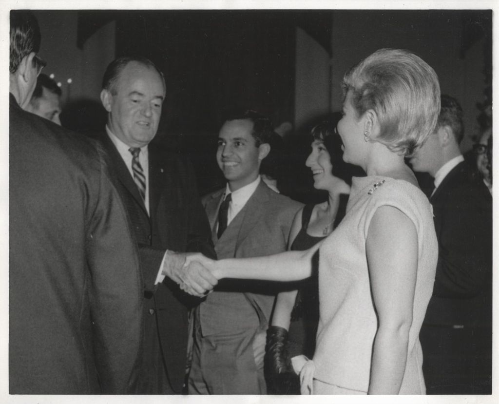 Miniature of Hubert Humphrey at a reception