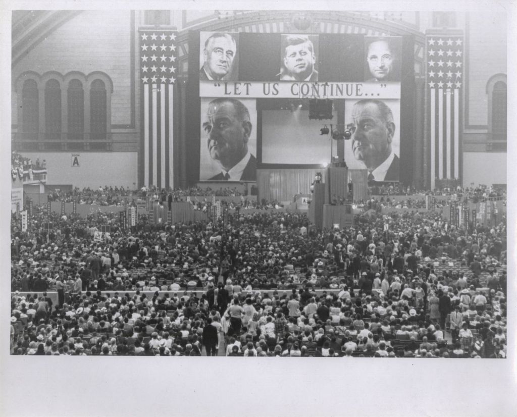 Convention hall at the 1964 Democratic National Convention