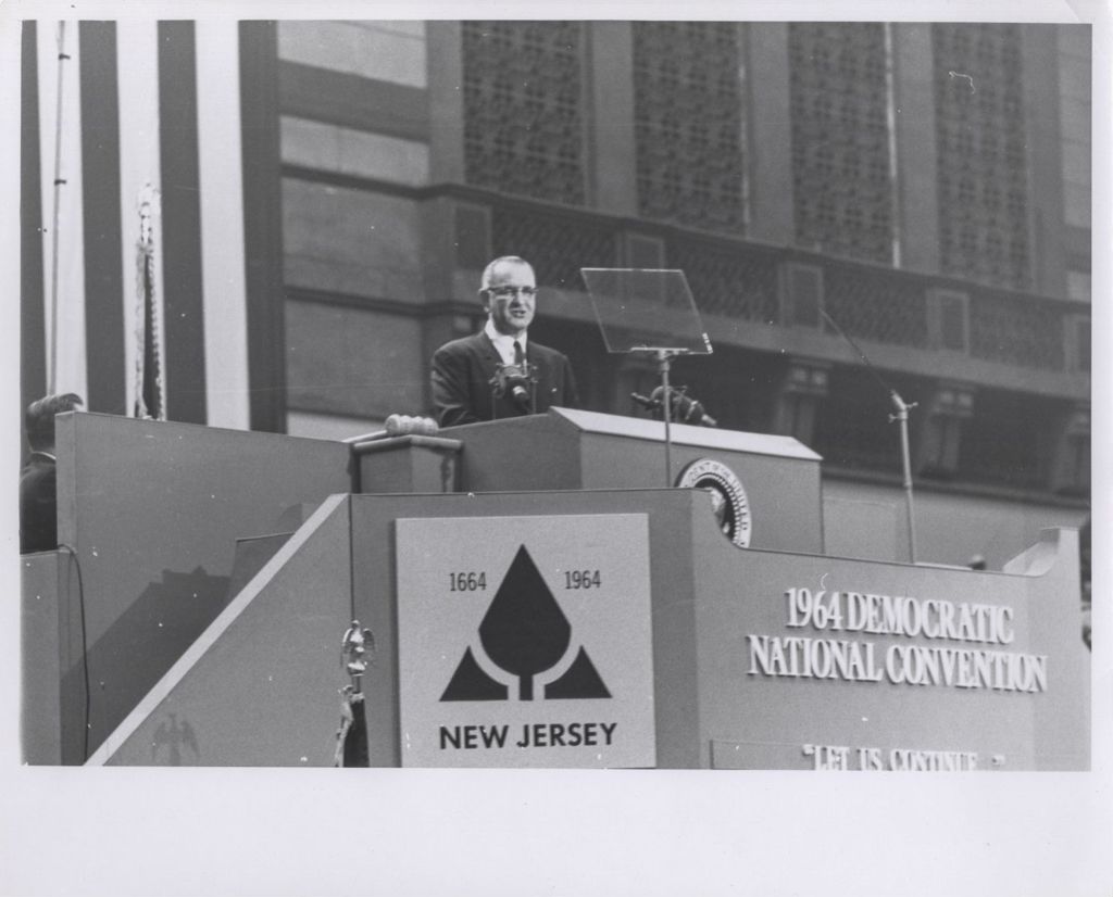 Lyndon B. Johnson at the 1964 Democratic National Convention