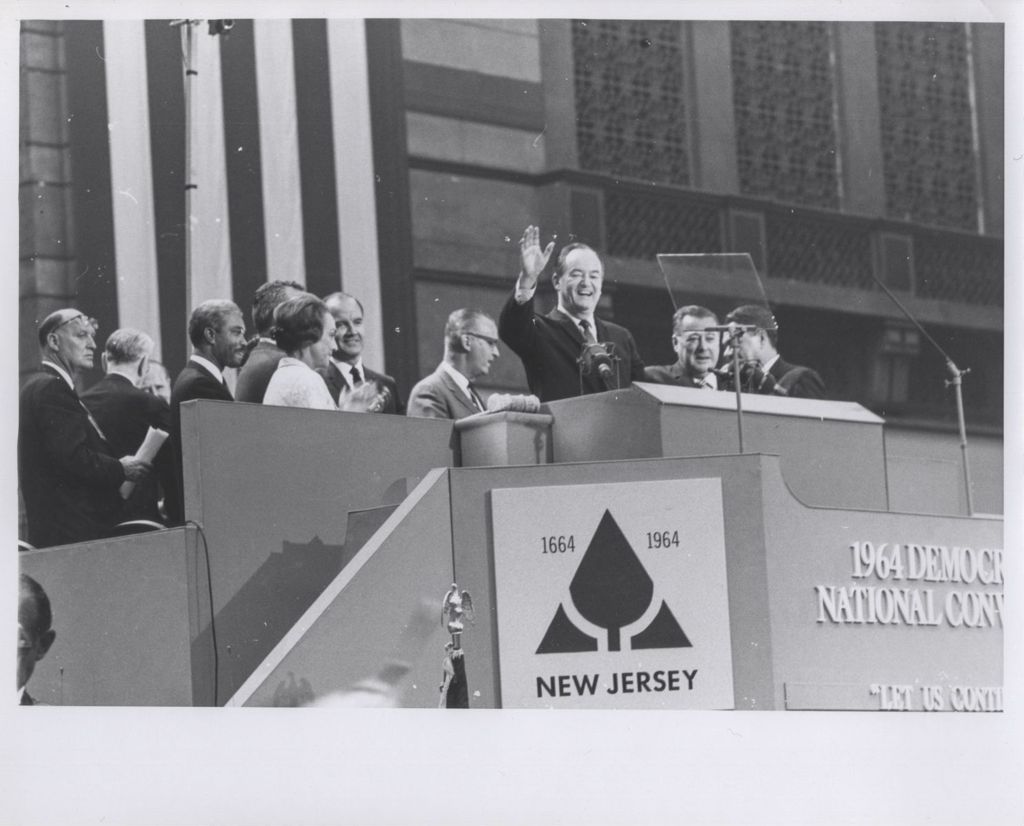 Miniature of Hubert Humphrey at the 1964 Democratic National Convention