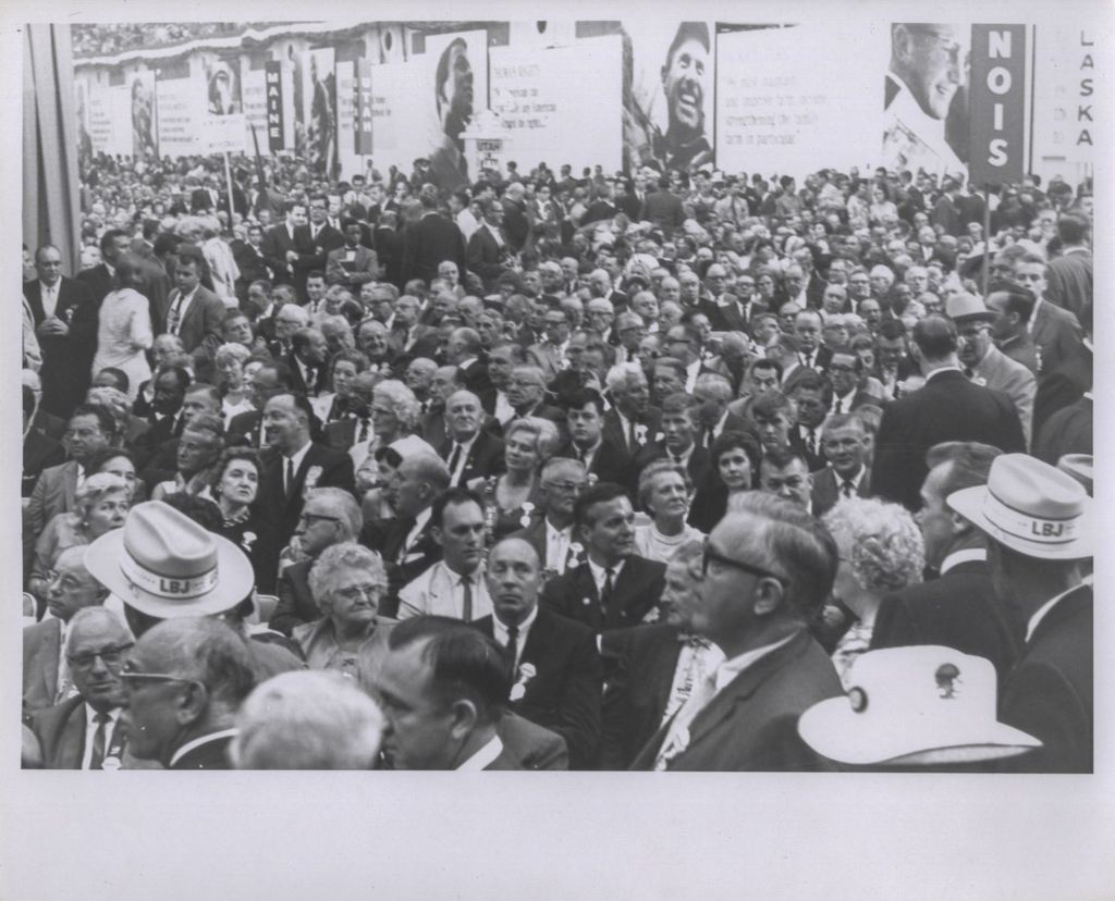 Miniature of Crowd at the 1964 Democratic Convention