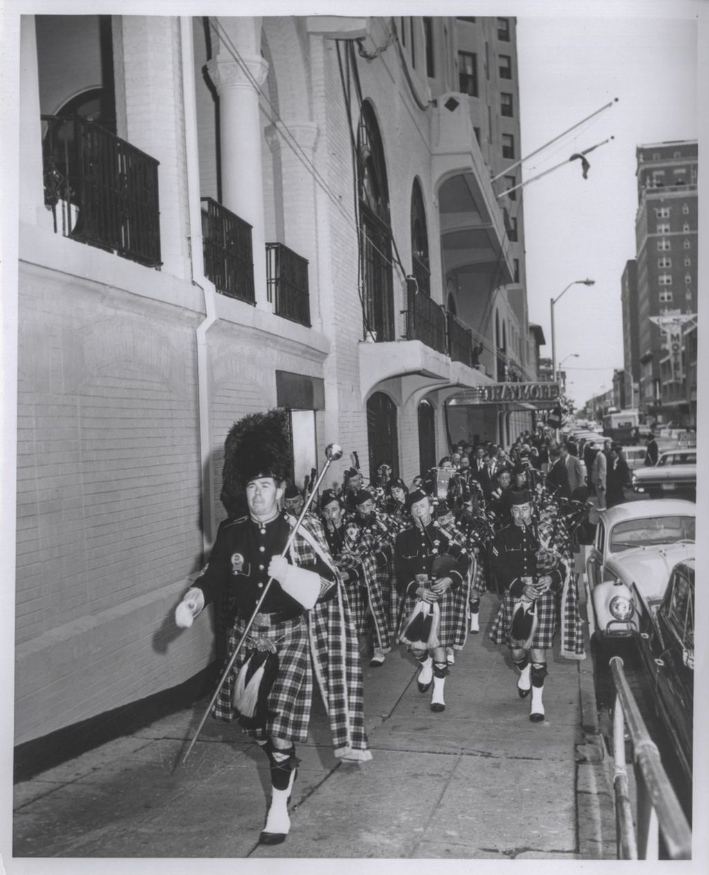 Miniature of Bagpipers at the 1964 Democratic Convention