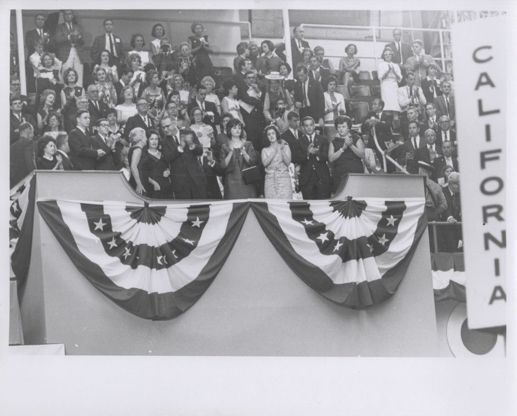Lyndon B. Johnson with his family at the 1964 Democratic Convention