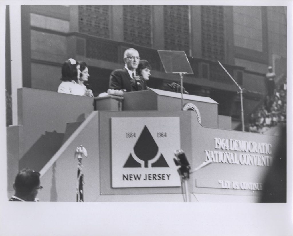 Lyndon B. Johnson at the 1964 Democratic Convention