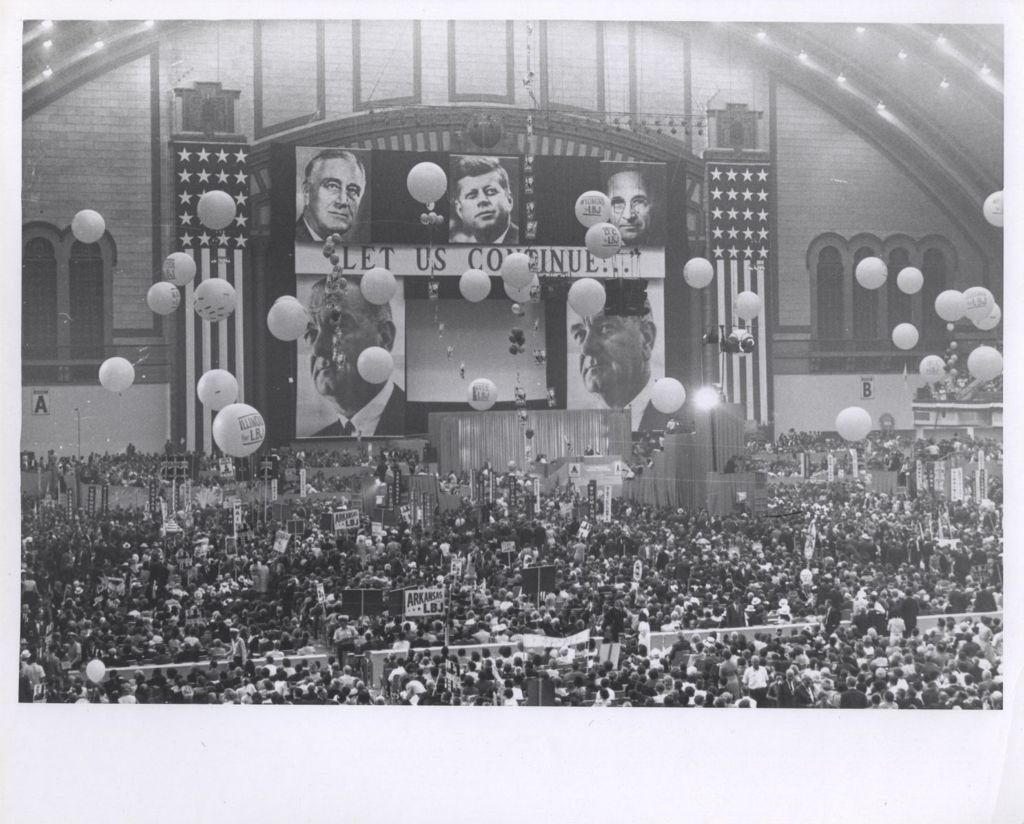 Miniature of Floor delegates at the 1964 Democratic Convention