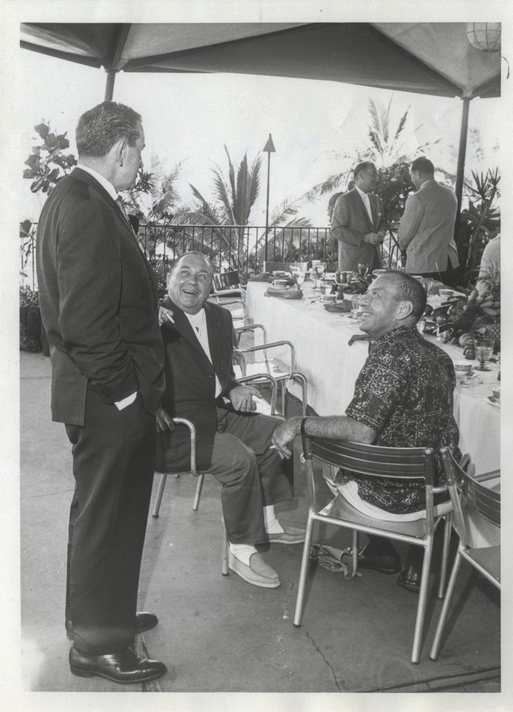 Richard J. Daley and Robert F. Wagner at Mayors convention in Hawaii