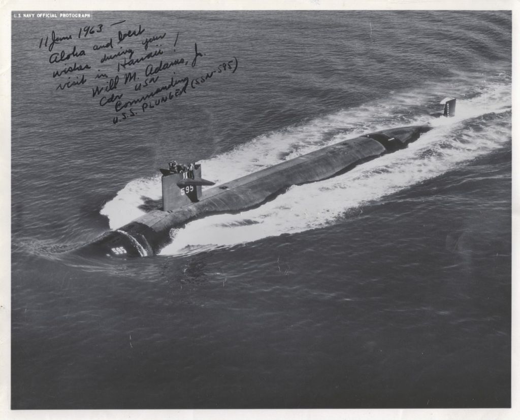 Miniature of Navy submarine USS Plunger