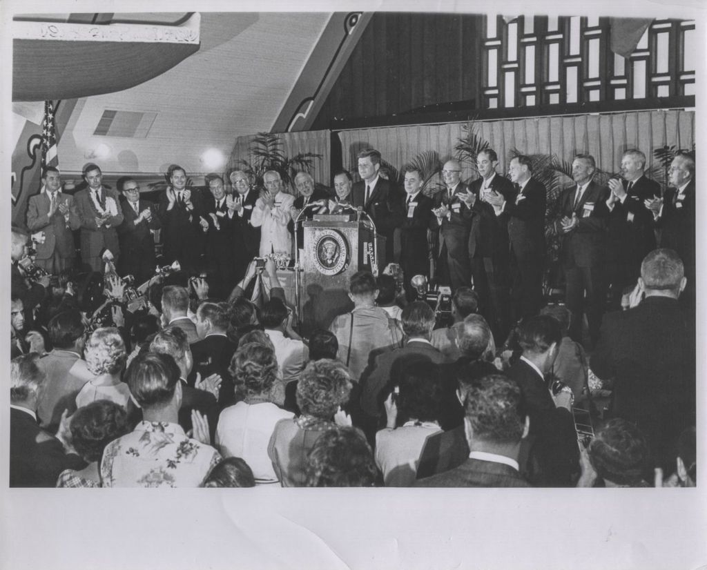 John F. Kennedy speaking at Mayors Convention in Hawaii