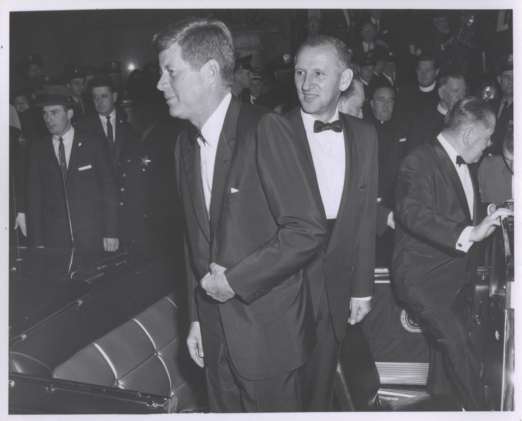 Miniature of John F. Kennedy with Sidney Yates