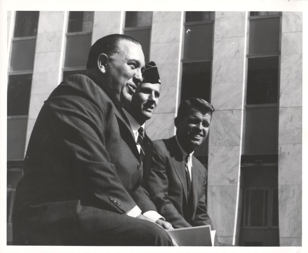 Richard J. Daley and Robert Kennedy in Columbus Day Parade