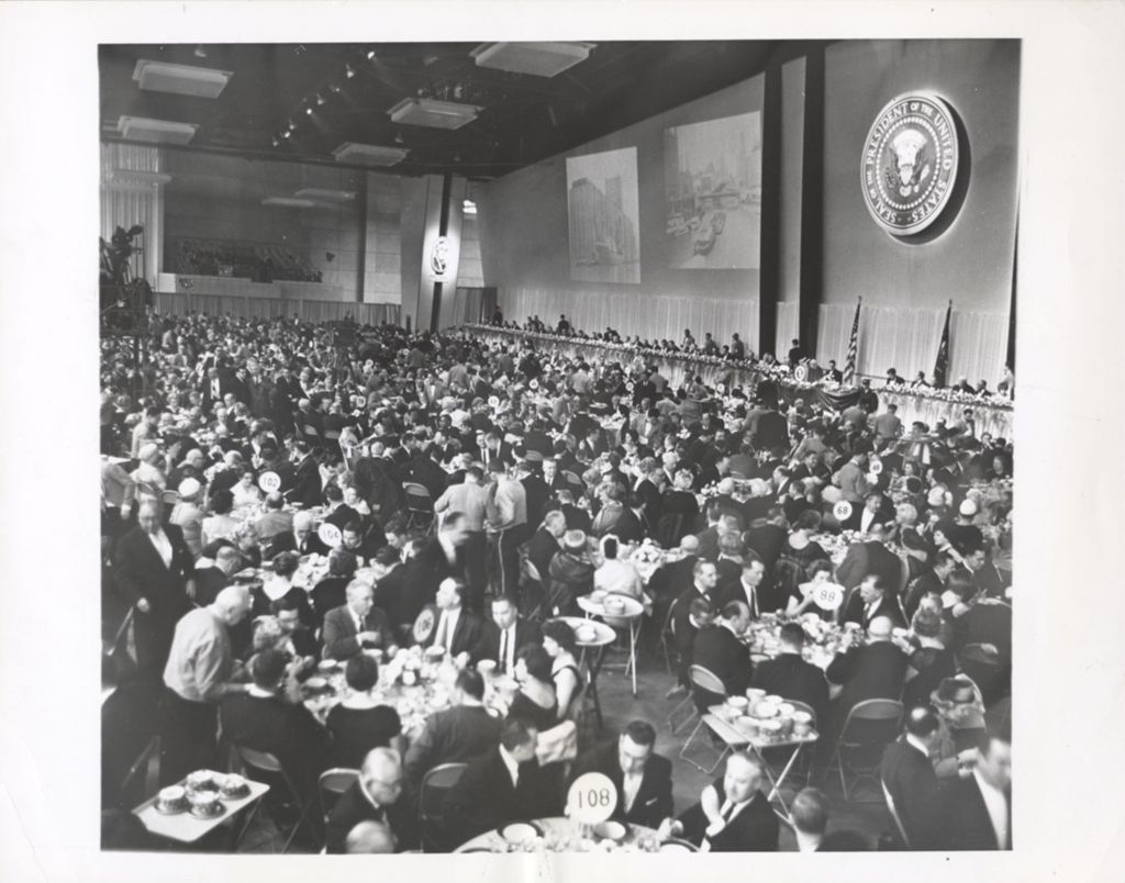 Miniature of Democratic party fundraising dinner at McCormick Place