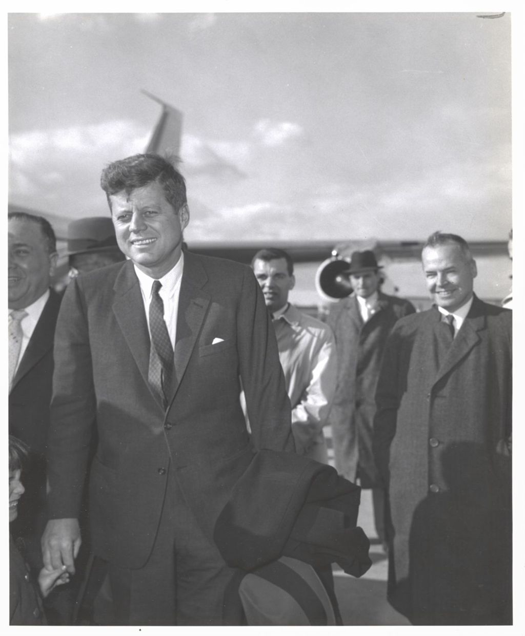 Miniature of John F. Kennedy at the airport in Chicago