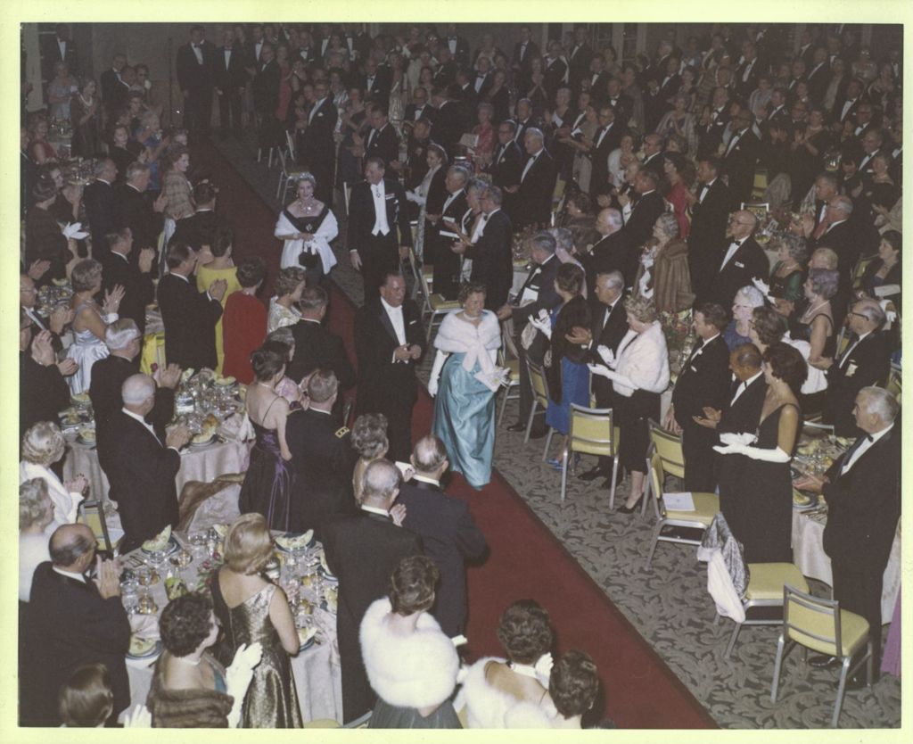 Richard J. Daley, Eleanor Daley, King Frederik IX of Denmark and Queen Ingrid entering a state dinner