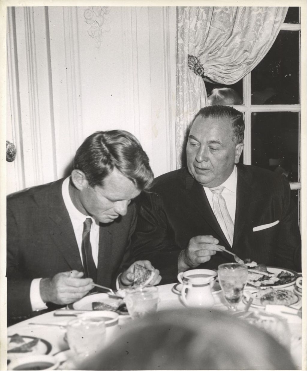 Miniature of Robert Kennedy with Richard J. Daley