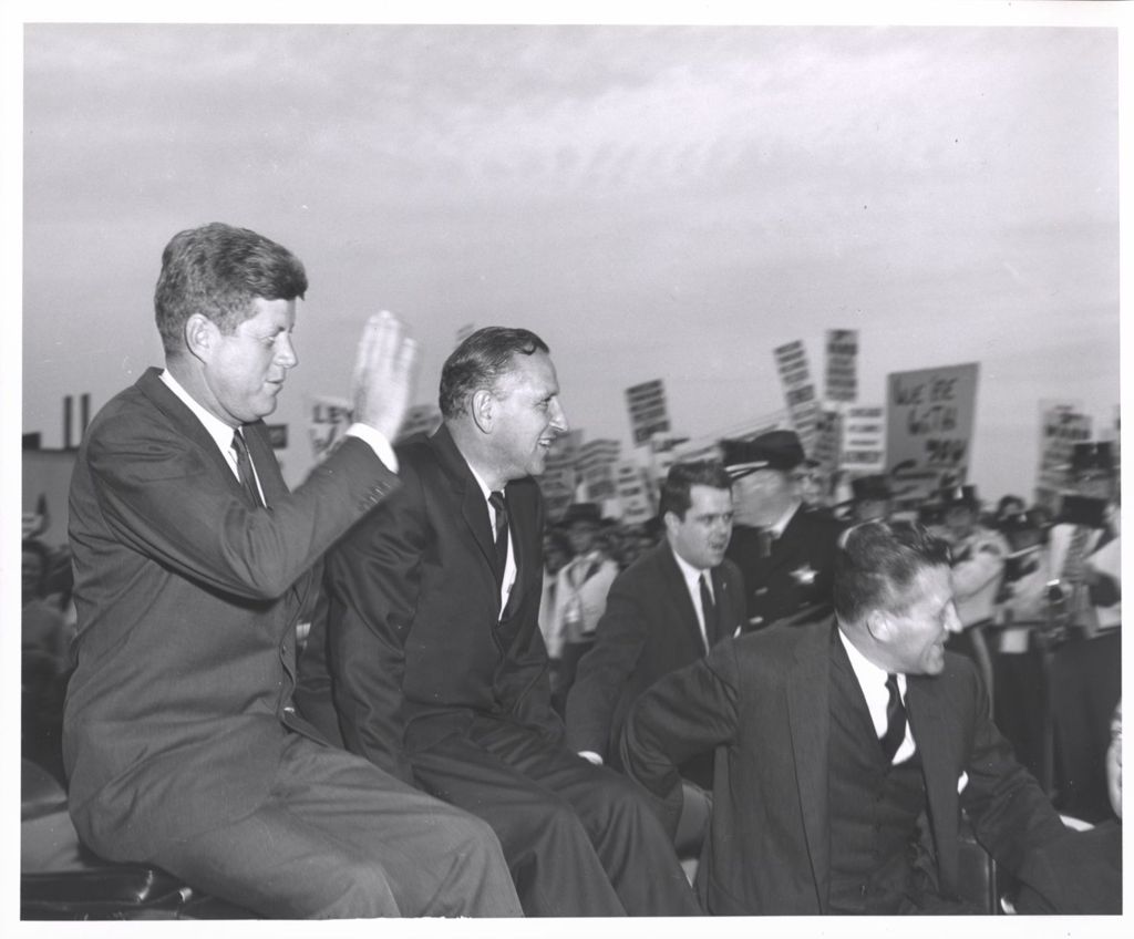 Miniature of John F. Kennedy and Sidney Yates