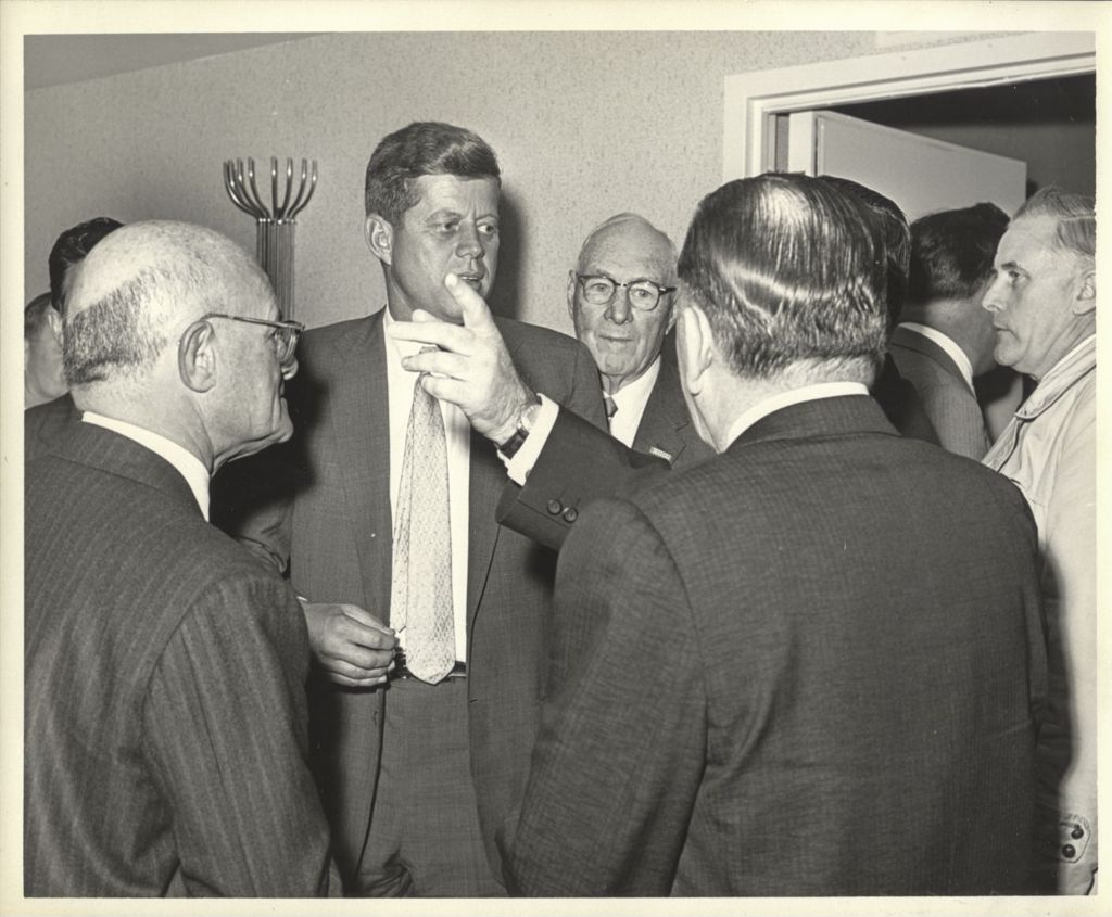 John F. Kennedy with Jacob Arvey and Joseph Gill