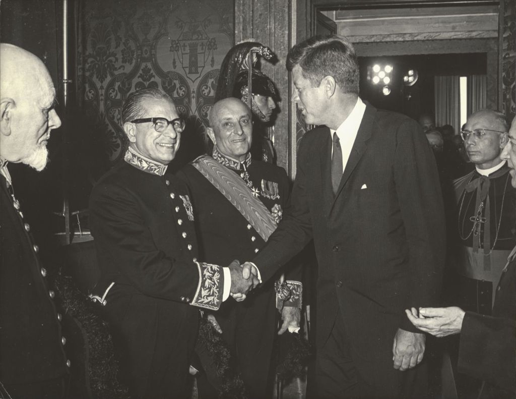 John F. Kennedy with Frank Chesrow