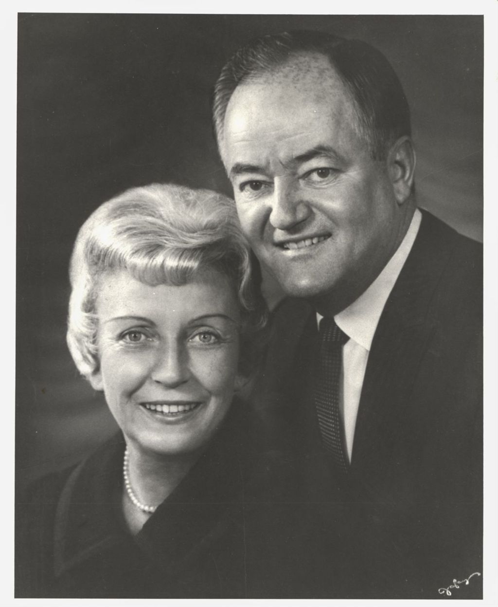 Portrait of Muriel Humphrey and Hubert Humphrey