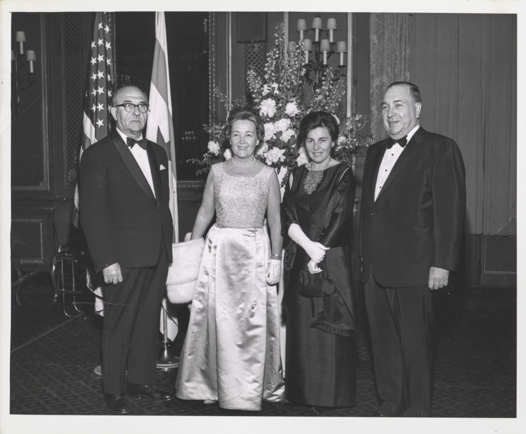 Levi Eshkol with Eleanor and Richard J. Daley