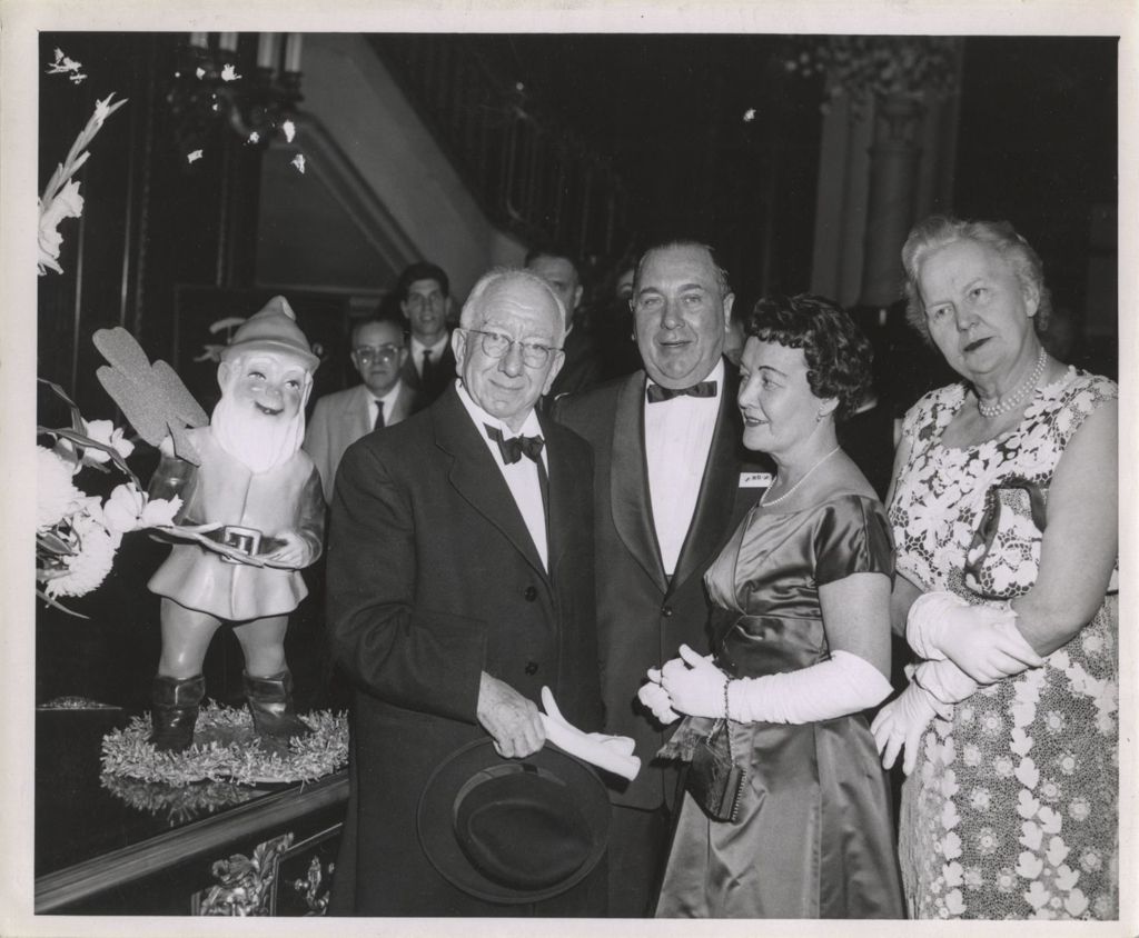 Miniature of Richard J. and Eleanor Daley with Sean T. O'Kelly and his wife