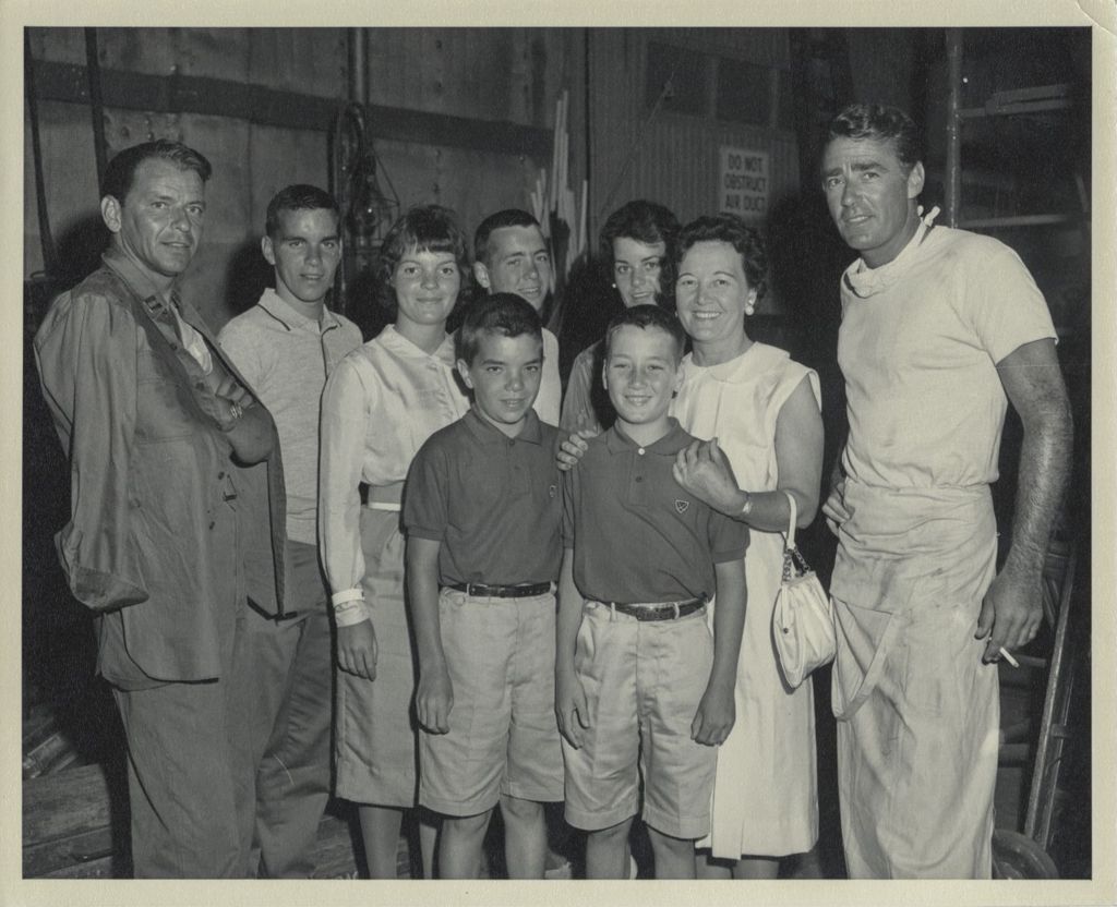 Daley Family with Frank Sinatra and Peter Lawford