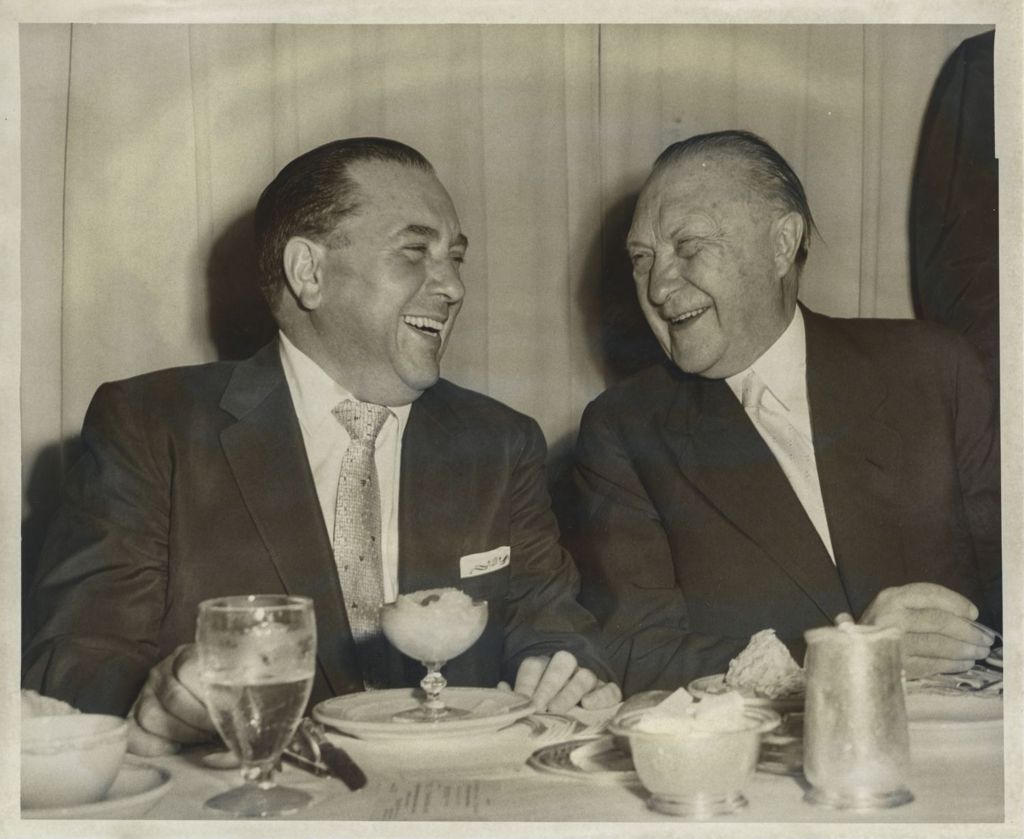 Richard J. Daley and German Chancellor Konrad Adenauer