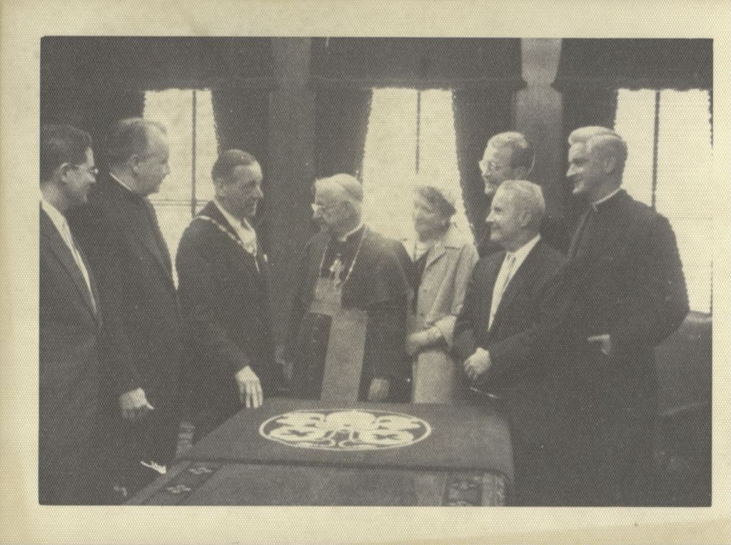 Miniature of The Briscoes meet with the clergy in Chicago