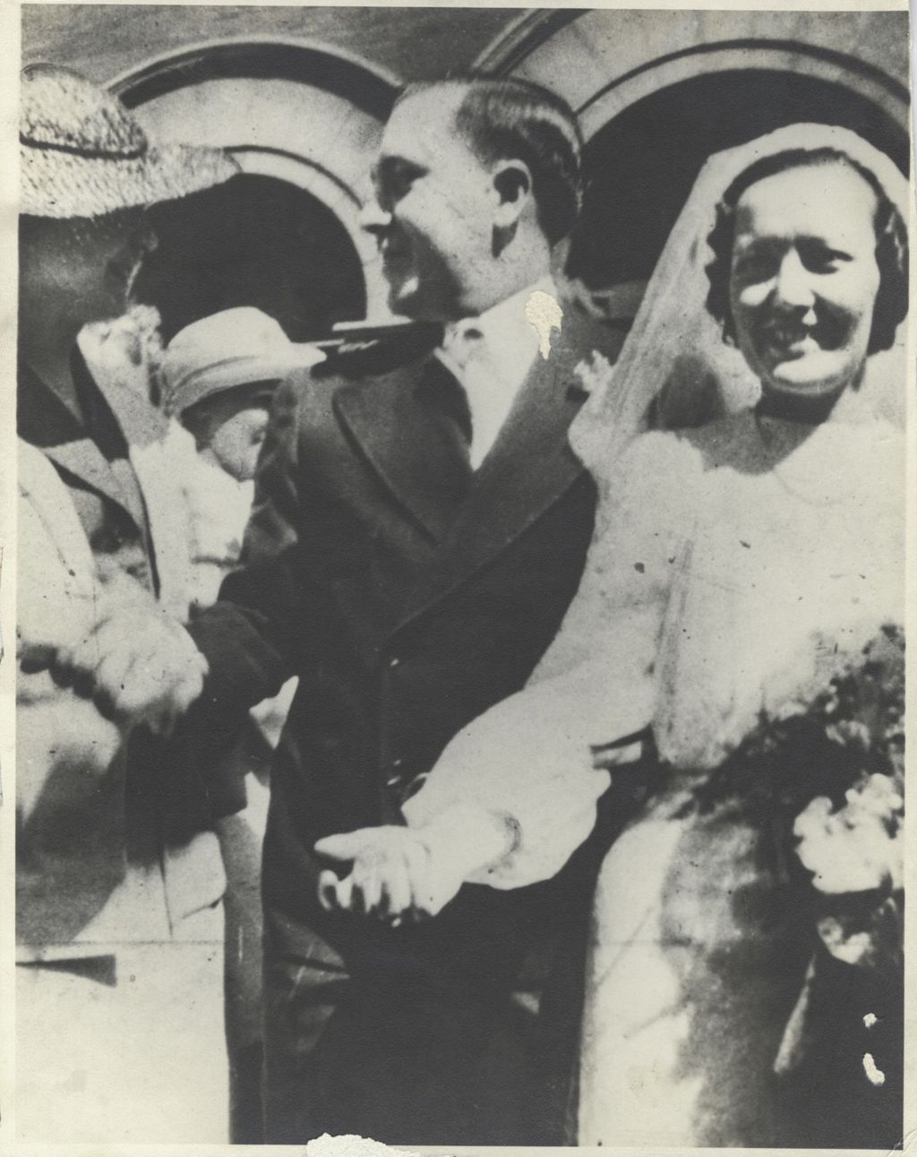 Miniature of Richard J. Daley and Eleanor Daley -- Wedding