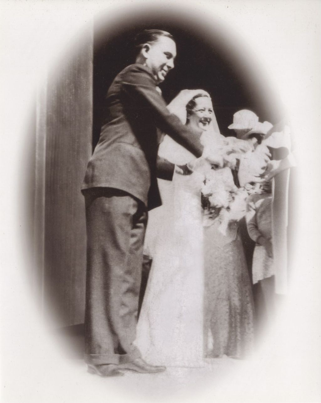 Miniature of Richard J. Daley and Eleanor Daley -- Wedding