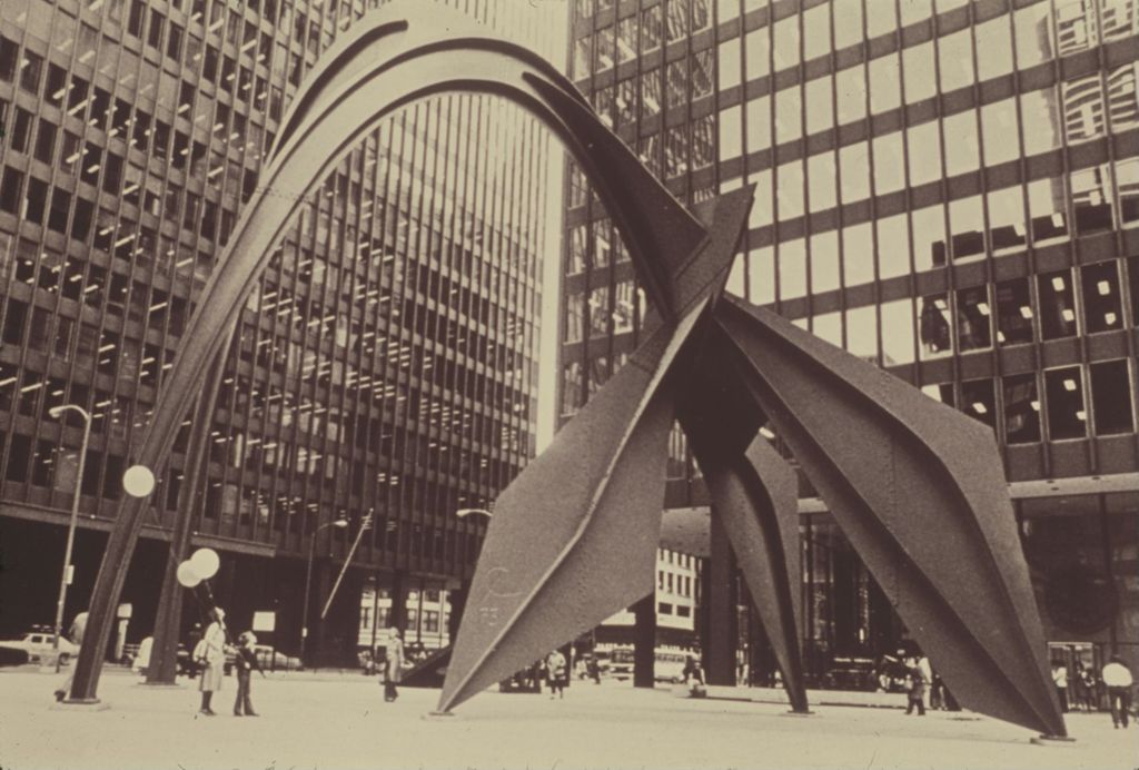 Miniature of Calder sculpture, Chicago Federal Center plaza
