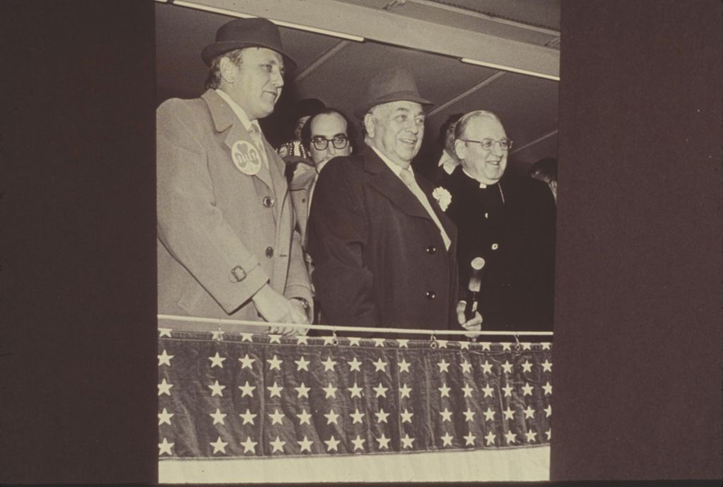 St. Patrick's Day Parade, Richard J. Daley on reviewing stand