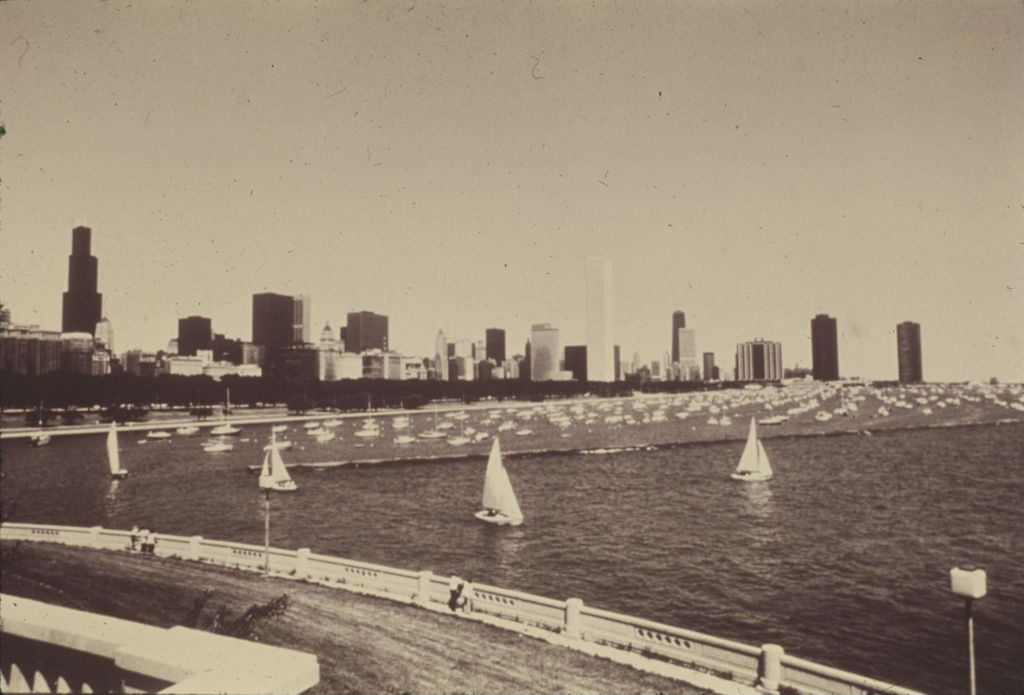 Miniature of Monroe Harbor and Chicago Skyline
