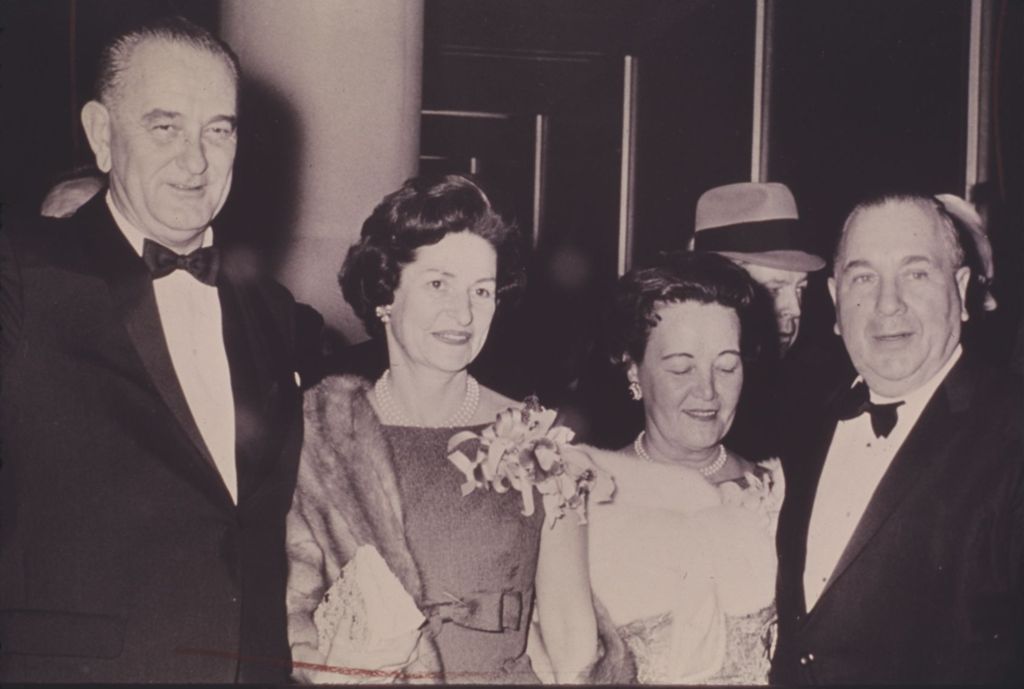Lyndon and Lady Bird Johnson and Richard J. and Eleanor Daley