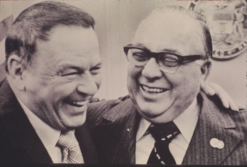 Richard J. Daley and Frank Sinatra
