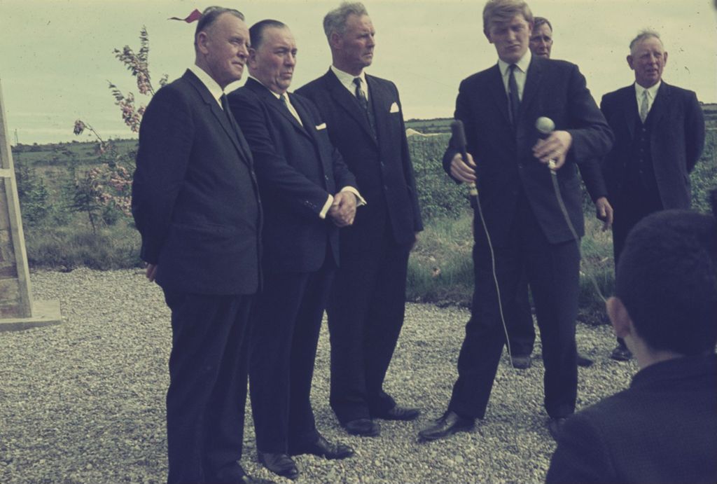 Miniature of Unveiling of monument for woodlands in Ireland dedicated to Richard J. Daley
