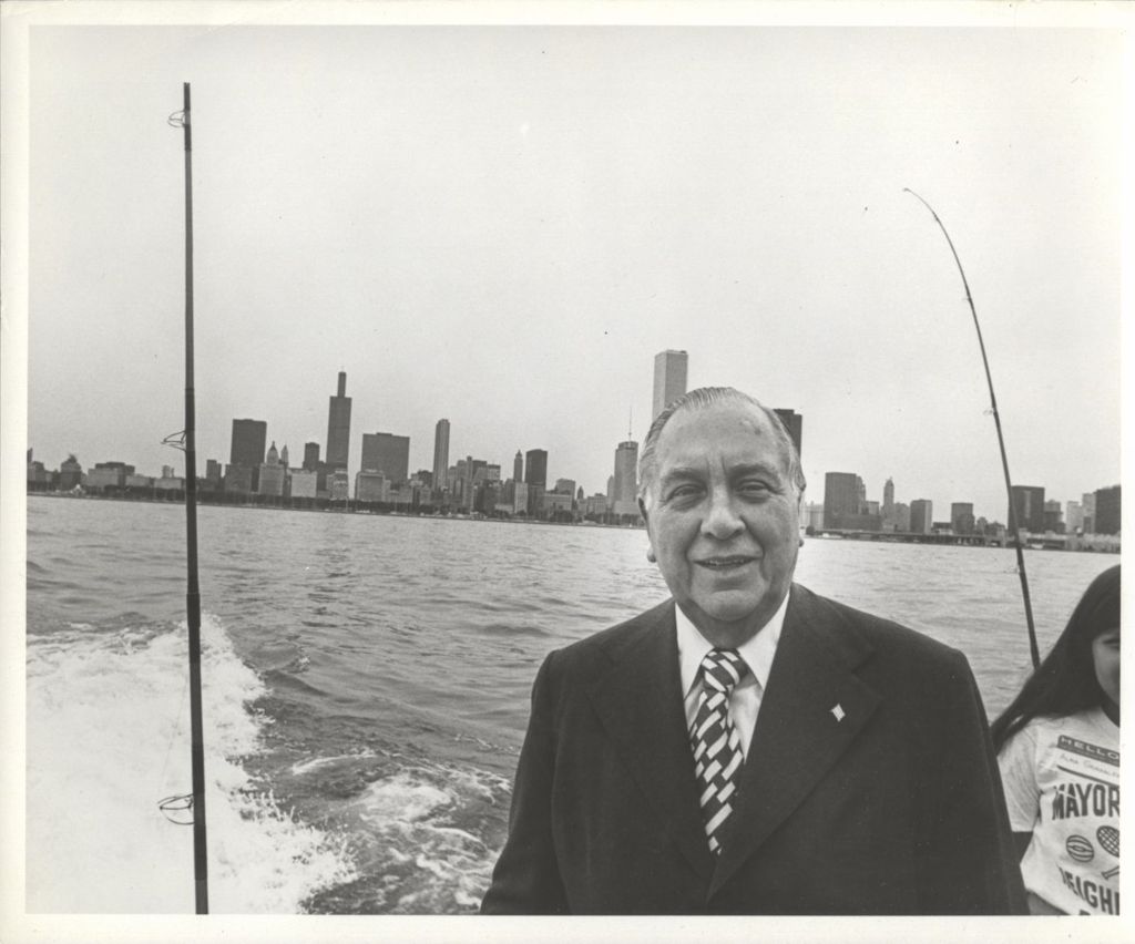 Miniature of Richard J. Daley at a fish derby