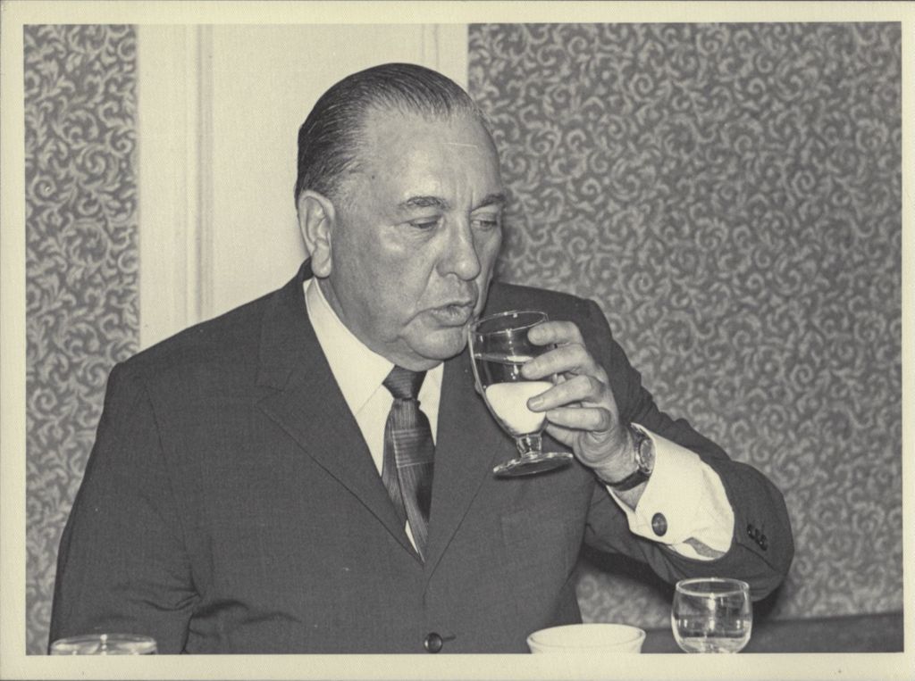 Richard J. Daley at a dining event