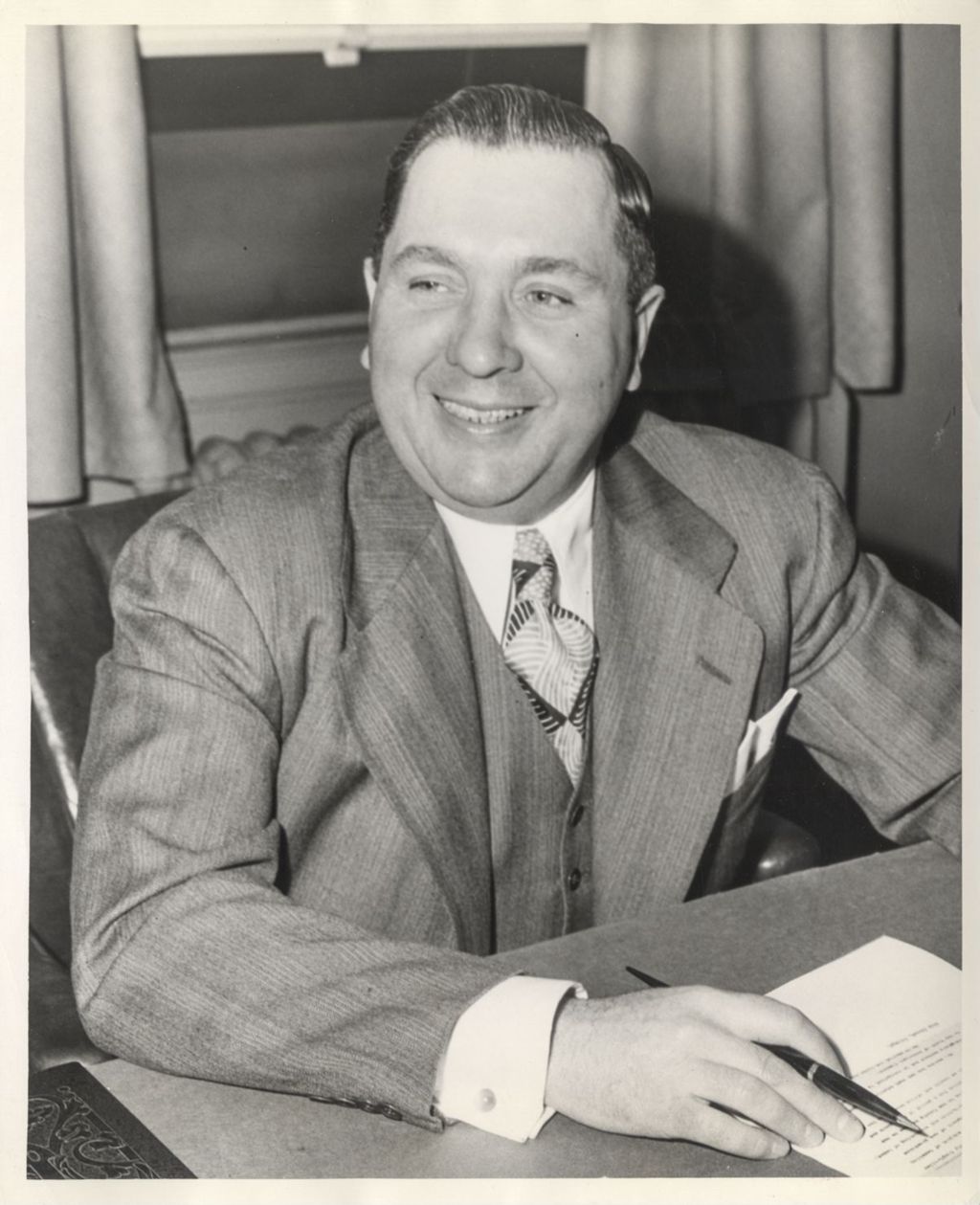 Richard J. Daley at a desk
