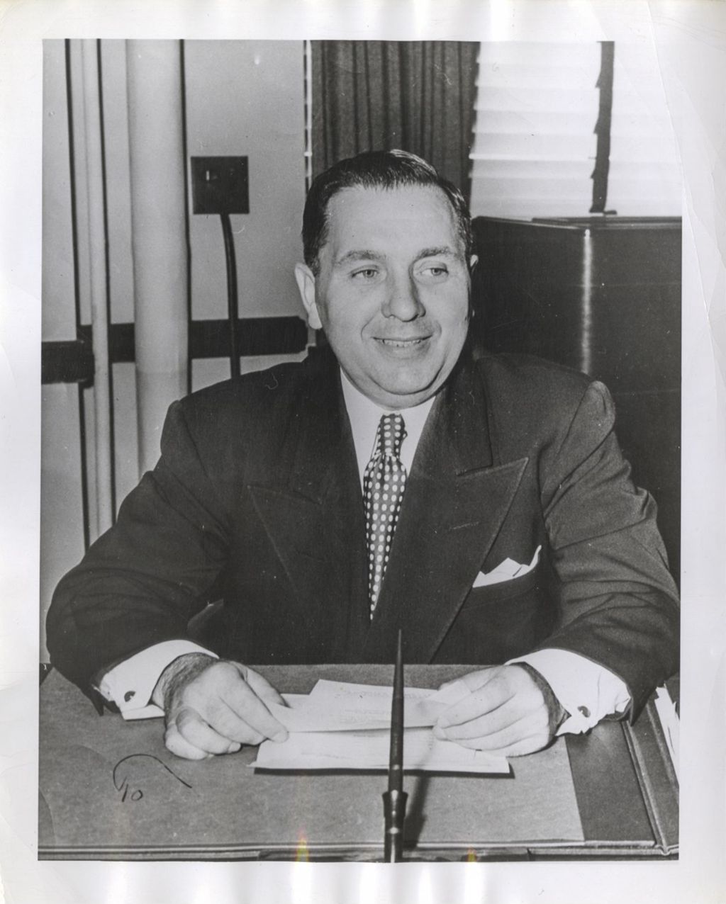 Richard J. Daley at a desk