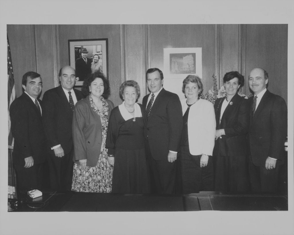 Miniature of Daley family on Richard M. Daley's mayoral inauguration day