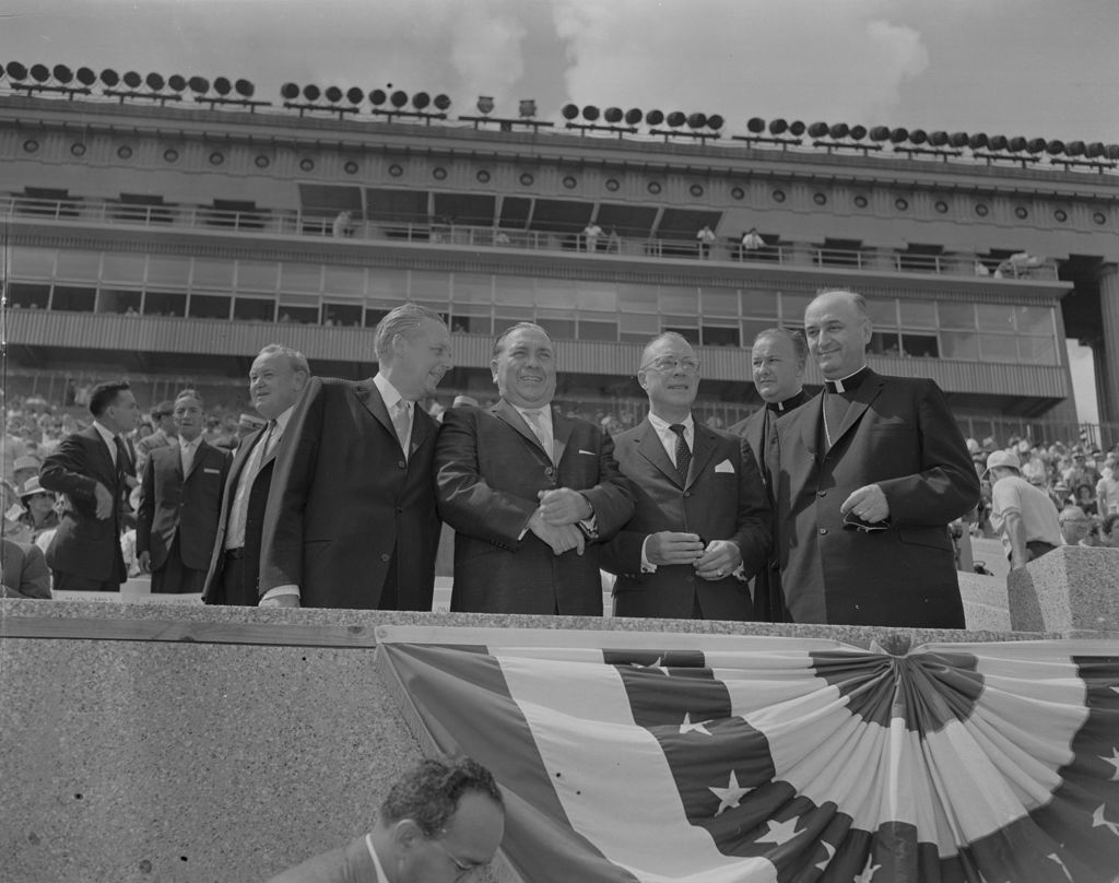 William G. Stratton and Richard J. Daley at Pan American Games
