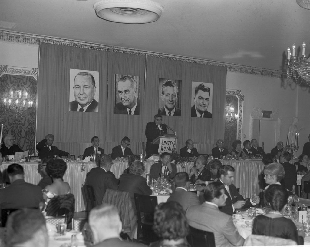 Speaker at a Democratic Party banquet