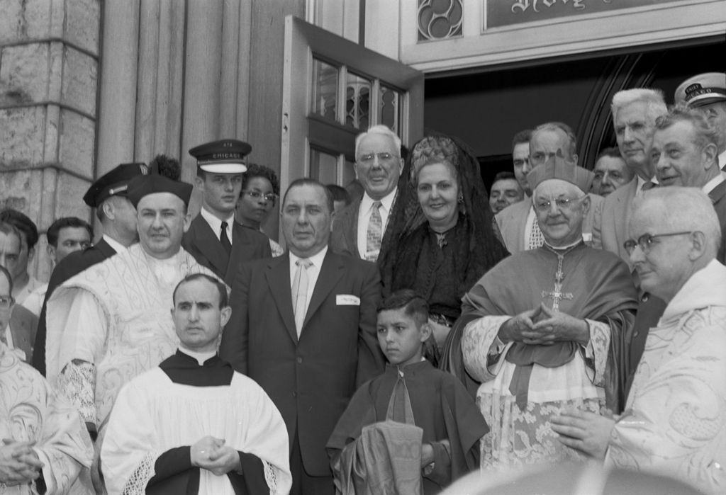 Richard J. Daley, Felisa Rincón de Gautier and Cardinal Stritch