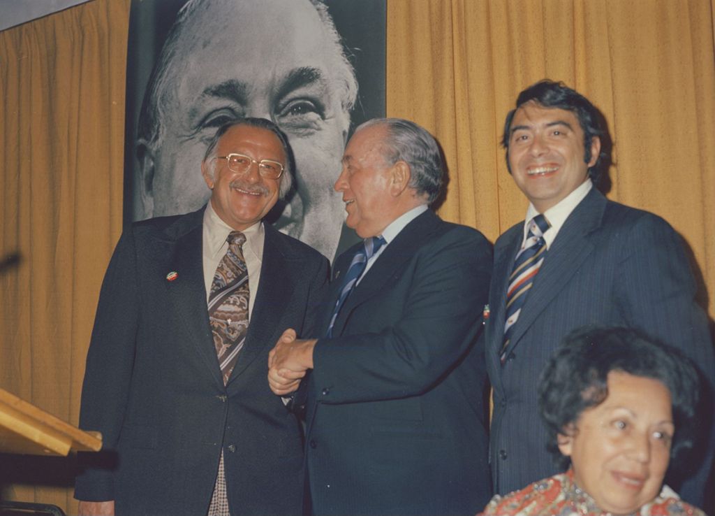 Miniature of Richard J. Daley at Mexican American Democratic Organization of Cook County banquet