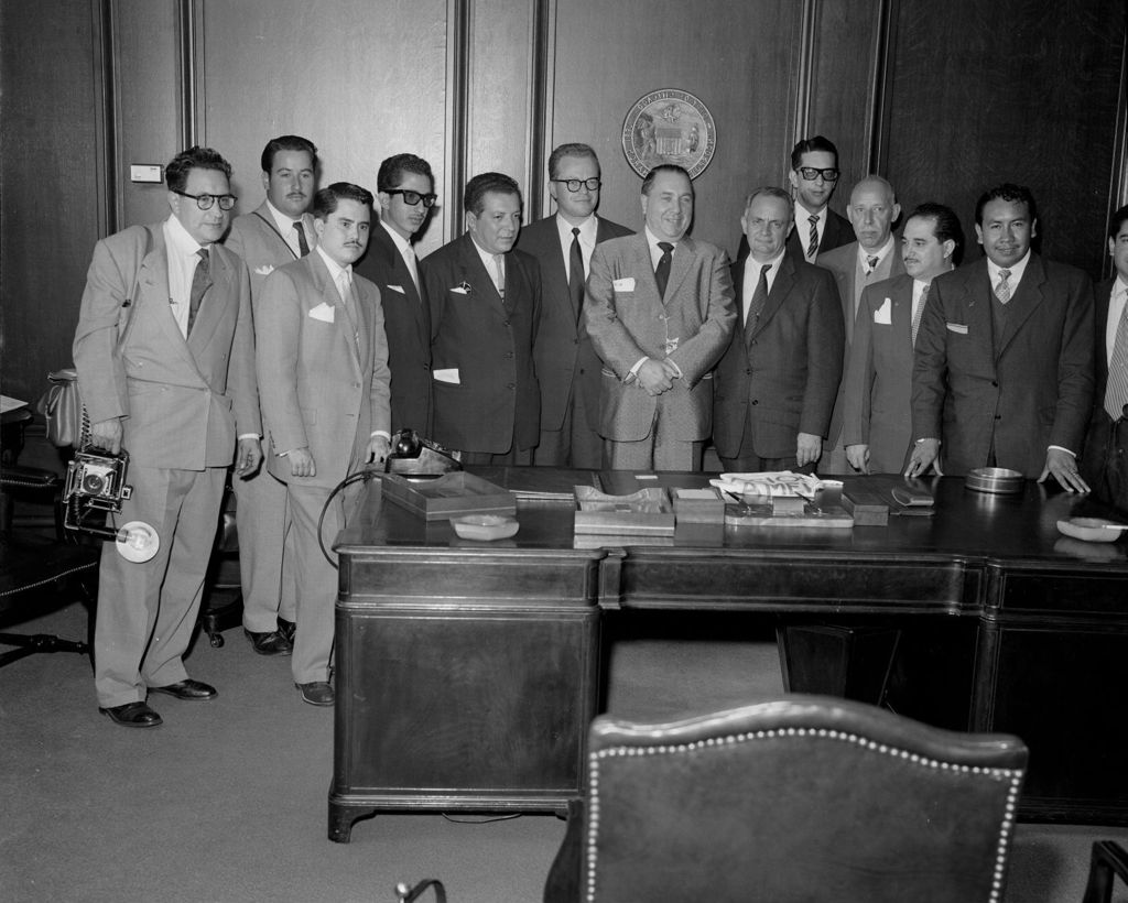 Richard J. Daley and officials from the Pan American Games